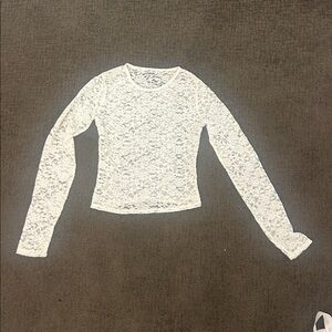 Hollister White Lace Top